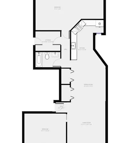 Beautifully Remodeled Second Floor Flat In River North - 2n *